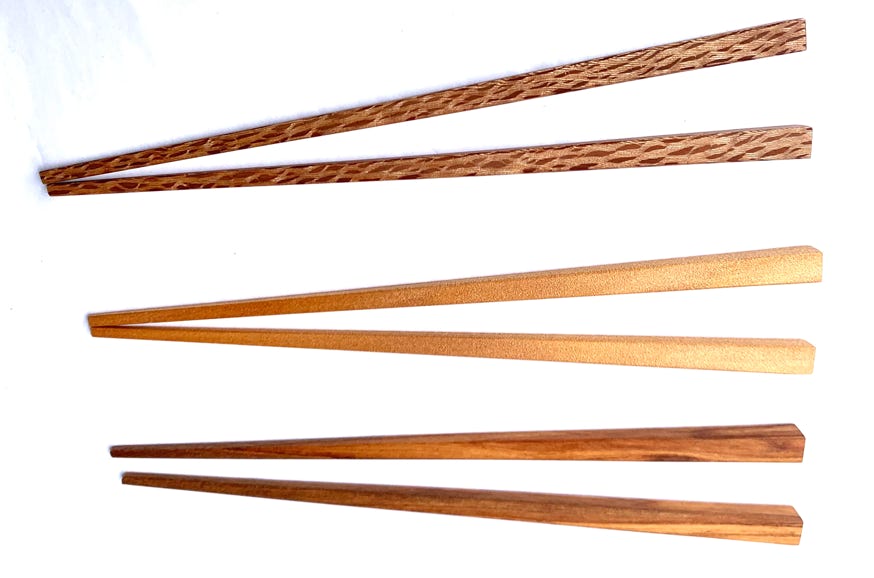 Chopsticks Rimu, Kauri, Rewarewa