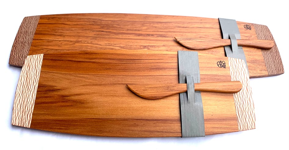 Waka Boards with Contrasting timber ends