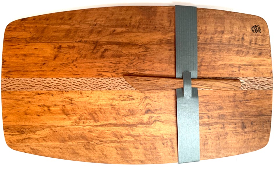 Extra Large Rimu Board with Rewarewa strip